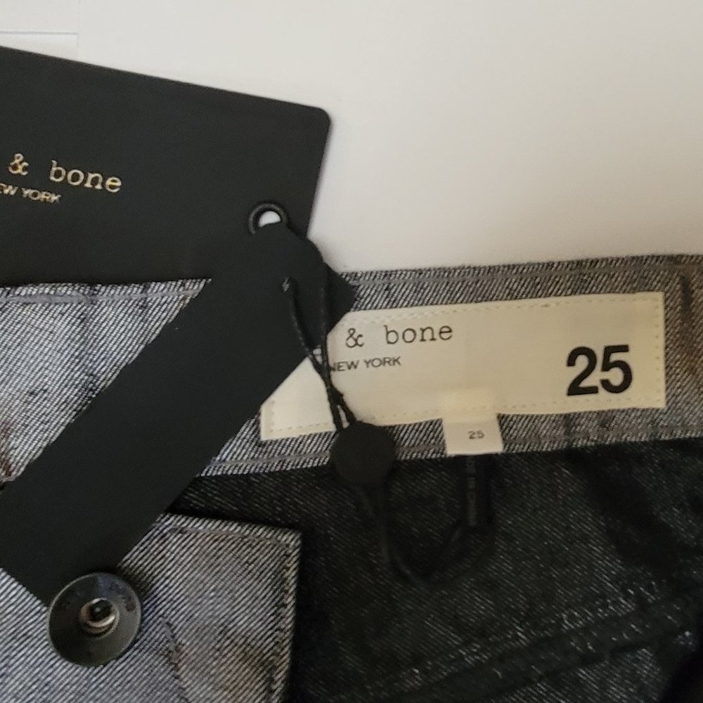 Rag & Bone Piper Low-Rise Straight Shine Pants Jeans - Picture 9 of 15